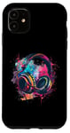 iPhone 11 Headphones Music DJ Music Headphones Splash EDM Music Lover Case