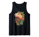 Nature Inspired Capybara Graphic Cute Capybara Tank Top