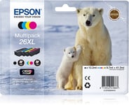 Epson Polar bear Flerpack 4 färger 26XL Claria Premium-bläck