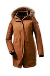 STOY WMN Prk C Parka Fonctionnelle Imperméable avec Capuche Amovible Femme, Curry foncé, 60