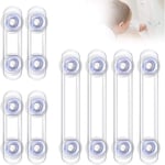 Ensoleille - Sécurité Serrures pour Bébé Sécurité Verrouillage pour Tiroir Placards Porte Armoires Frigo Transparent Loquets de Sécurité en