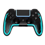 Passar till PS4 spelkonsol Bluetooth trådlös handkontroll med RGB-ljus programmerbar bakknapp PC PC Android spelkontroll