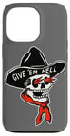 iPhone 13 Pro Cowboy Reaper Skull x Give em' Hell Traditional Tattoo Flash Case