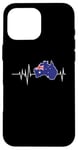 iPhone 16 Pro Max Flag Country Heartbeat Australia Australian Flags World Map Case