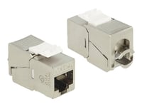 Delock Keystone Module - Modulär Insättning - Cat 6A - Stp - Rj-45 (Paket Om 24)