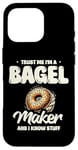 Coque pour iPhone 16 Pro Croyez-moi, je fabrique des bagels et je sais tout