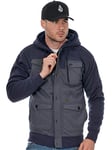 Volcom Pull à Capuche pour Homme avec Fermeture éclair Zip a5831454BLK Cutback Lined M Gris - Graphite