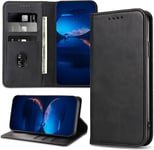 DENDICO Case for Motorola Moto G13 / Moto G23 / Moto G53, Classic PU Leather Mag