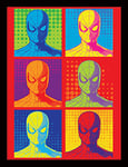 Spider-Man Homecoming Pop Art Framed 30 x 40cm Print, MDF, Multicolour, 42 x 32 x 2.4 cm