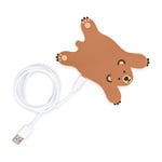 Mustard Bruce Bear Wireless Charging Pad 5W Phone Charger Compatible With Apple iPhone 12/12 Pro/11/11 Pro Max/XS Max/XR/XS/X/8/8+/Se, Samsung Galaxy S21/S21 Ultra/S20/S10/S9/S8, Huawei Mobile Phones