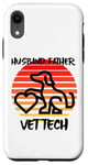 Coque pour iPhone XR Husband Father Vet Tech, vétérinaire, chien, animal de compagnie, chat, famille