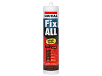 Soudal Fix All High Tack Vit 290 Ml Patron Högkvalitativ 1-Komponent Tätningsmassa Med Hög Vidhäftning, Baserad På Ms-Polymer