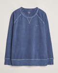 GANT Sunbleached Crew Neck Sweatshirt Dusty Blue Sea