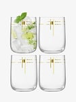 LSA International Century Verre Bar 652ml Or x 4