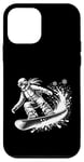 Coque pour iPhone 12 mini Snowboarder Snowboard Piste d'hiver Départ Vacances Cool