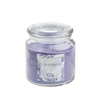 SCENT de Q.b. by MOPITA, Bougie parfumée en pot moyen, Bocal en verre avec couvercle, parfum lavender, durée 55-77 heures, 368 g, 10 x 10 x 11,7 cm