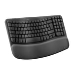 Logitech Wave Keys draadloos ergonomisch toetsenbord - Grafiet, Pan Nordic QWERT