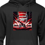 Hoodie för Vuxen | Bekväm Huvtröja Arsenal svart S