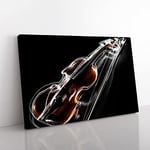 Big Box Art Violin Instrument Canvas Wall Art Print Ready to Hang Picture, 76 x 50 cm (30 x 20 Inch), Multi-Coloured