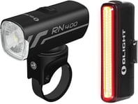 OLIGHT RN400+SEEMEE30C Lumiere Velo Avant et Arriere, Lampe de Vélo Rechargeable LED 400 Lumens, Éclairage de Vélo Étanche Durable 5 Modes pour l'Extérieur, Le Camping et Le Cyclisme