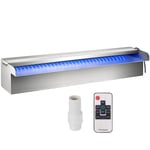 Déversoir De Cascade - Vevor - Piscine Led Coloré En Acier Inoxydable 30 X 11,5 X 8 Cm,Pour Étang,Jardin Extérieur