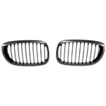 DYBANP Car Front Grille,For BMW E46 3-Series 4-Door 2002-2006,Car Carbon Fiber Look Front Bumper Grill Replacement