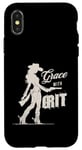 Coque pour iPhone X/XS Vêtements Grace with Grit s Feisty pour femme