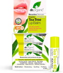 Dr Organic Tea Tree Lip Balm 1unit-2 Pack