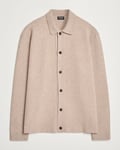 Zegna Oasi Cashmere Collared Cardigan Beige