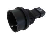 Nätadapter CEE-kontakt - IEC-kontakt C14 Totalt antal poler: 2 + PE svart 1 st.