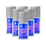 Adidas Men UEFA Champions Best Roll-on Deodorant Antiperspirant 50ml 3, 6 Pack