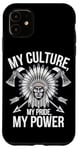 Coque pour iPhone 11 Ma culture Ma fierté Mon pouvoir Fierté amérindienne