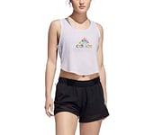 adidas Pride Tech Women's Sleeveless Crop Top, Womens, Sleeveless top, GM3527, Matte Purple, XL