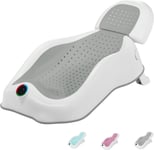 MAIKKB Baby Bath Seat Newborn Bath Seat with Thermometer,Foldable Baby Bath Sup