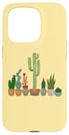 Coque pour iPhone 15 Pro Cactus dans des pots amusants