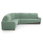 MAXIFUNDAS FUNDAS DE SOFA & CHAISE LONGUE. Relive Corner Sofa Cover, Turquoise, Super Elastic Protective Cover for Corner Sofa.