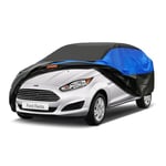 GUNHYI Bâche Voiture Exterieur Respirante et Étanche pour Tous Temps, Housse Voiture Protection Anti-UV Contre, la Poussière, la Pluie, Universelle pour 208/Clio/C3/Yaris/Polo (365-415 cm) 2M