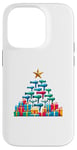 Coque pour iPhone 14 Pro Christmas Tree Sèche-cheveux Coiffure Coiffeur Coiffeuse