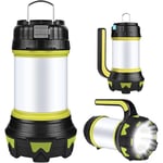 Camping Lantern, usb Rechargeable led Camping Lumière Dimmable IP65 Étanche Multifonction Camping Lampe De Poche Portable Aimant Suspendu Power