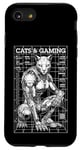 iPhone SE (2020) / 7 / 8 Cats And Gaming Cyberpunk Cat Lover Sci-Fi Robot Gamer Case