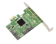 KALEA-INFORMATIQUE Carte contrôleur PCI Express PCIe x1 vers 4 Ports SATA 3 6G avec Chipset Marvell 88SE9215