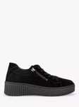 Gabor Wolf Flatform Trainers, Schwarz