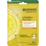 Garnier SkinActive Vitamin C Sheet Mask Super Hydrating + Brightening 28g