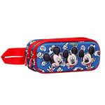 Disney Mickey Mouse Grins-Trousse 3D Double, Bleu