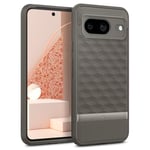 Caseology Parallax for Google Pixel 8 Case, [3D Hexa Cube Design], Military Grade Drop Protection Phone Cover for Google Pixel 8 - Ash Gray