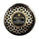 Voluspa Crisp Champagne 2-wick Maison Metallo Candle 312g