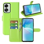 Oneplus Nord 2T      Pu Wallet Case    [Green]