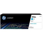 HP 416A Toner Cyan, Yield 2100 pages for HP Colour LaserJet Pro