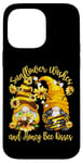 Coque pour iPhone 14 Pro Max Sunflower Wishes And Honey Bee Kisses With Cute Summer Gnome