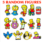 The Simpsons Jibbitz Charms for Crocs Set of 5 Random Figures No Duplicates